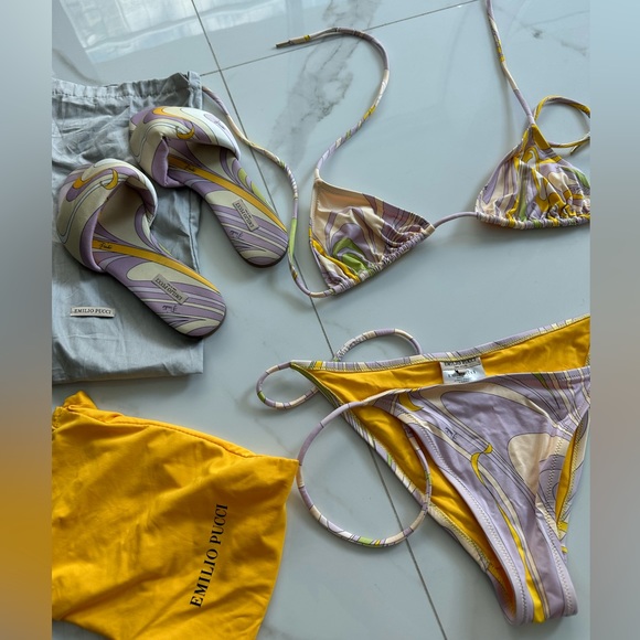 Emilio pucci swimsuit & mule slides - Picture 2 of 12